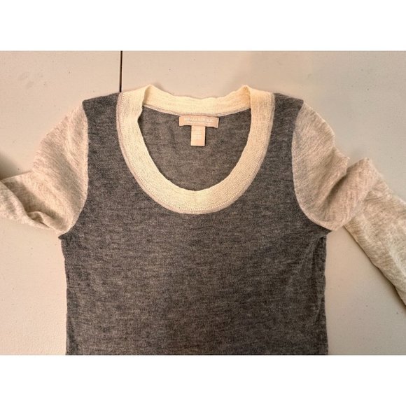 Banana Republic Gray Beige Elbow Patch Sweater Alpaca Wool Blend Size XS #1402 - Picture 13 of 13